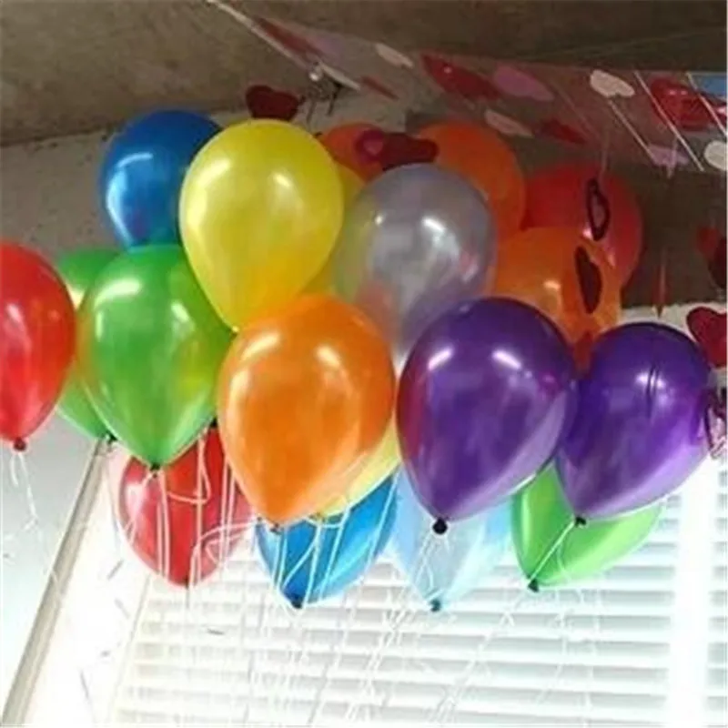 20 шт./пакет круглые однотонные цветные латексные шары 10 ''Свадебный шарик для