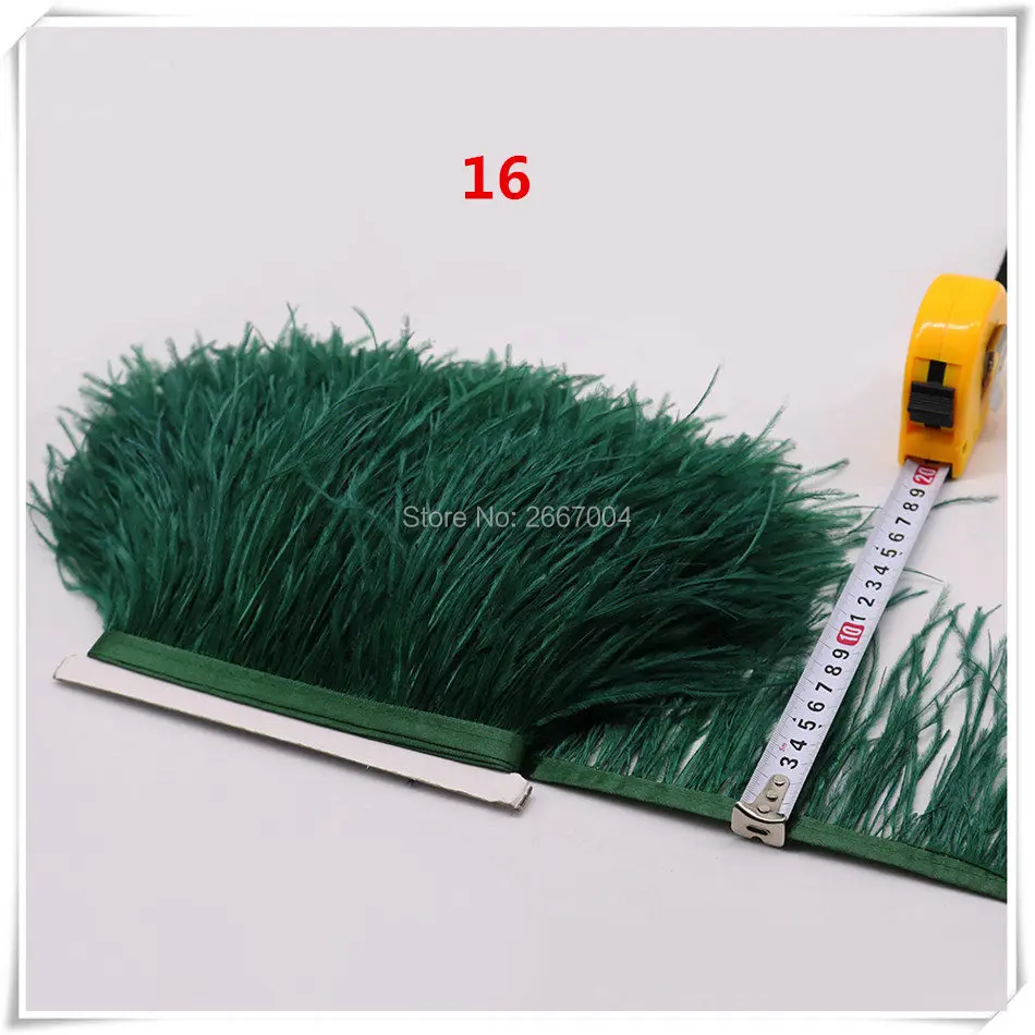 23 dark green ostrich feather fringe 5_