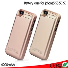 4200mAh External Battery Backup Charger Case Pack Power Bank Case Cover Charging For iPhone 5 5s 5c SE