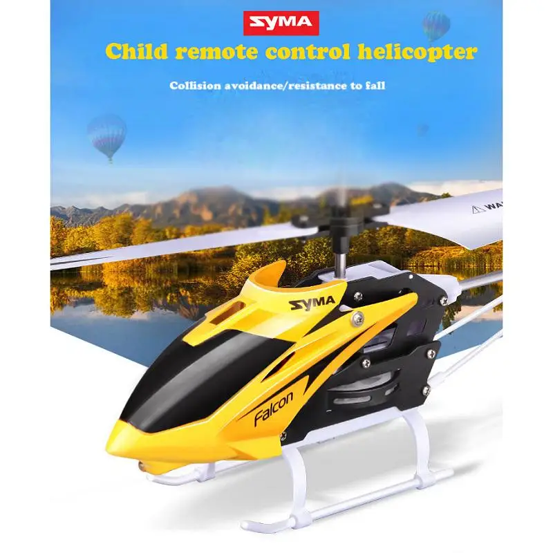 Syma W25 Remote Control Drone LED RC Helicopter GYRO Simulation Fighter