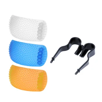

Soft Box Diffuser white blue orange for Internal Flash for Canon Nikon DSLR PFD5