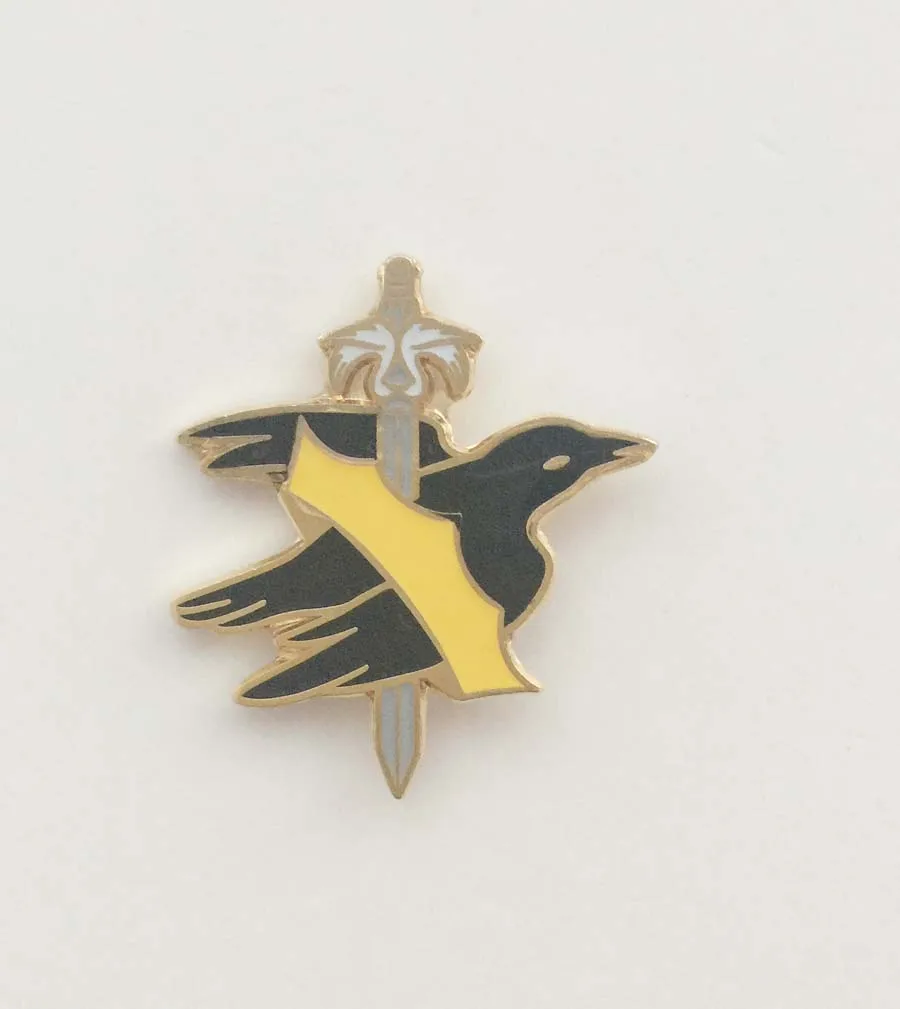 

Custom 1.25" 31.75mm Swallow Lapel Pin Badge Zinc Alloy Metal Material With Butterfly Clutch Fitting