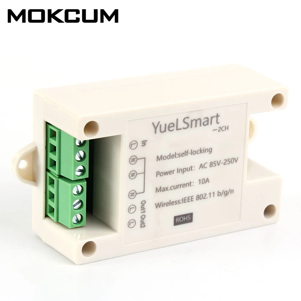 

2-Channel 2.4G IoT Wireless WIFI Intelligent Control Switch 10A Relay Module AC 85V-265V phone remote control smart switch