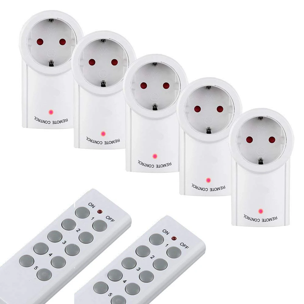 

433MHz Smart Home Plug Wireless Power Outlets Light Switch Socket US EU UK Electrical Plug with Remote Control