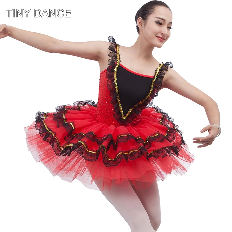 

Top selling girls red sequin dress spandex ballet dance tutu, child and adult ballerina dance costume, tutu dress 15350