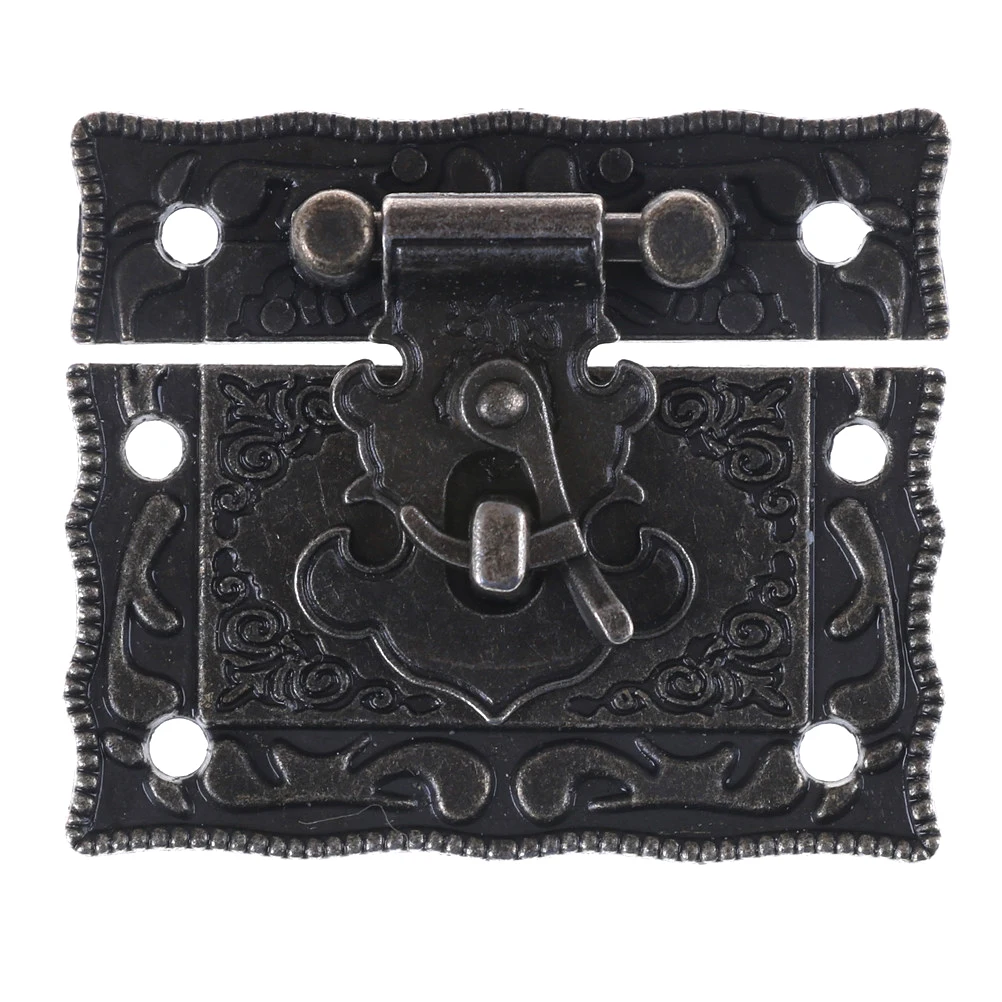 

DIY Box Suitcase Toggle Latch Buckles,Wooden Box Lock,Bronze Tone,Home Wood Working,Antique Lock