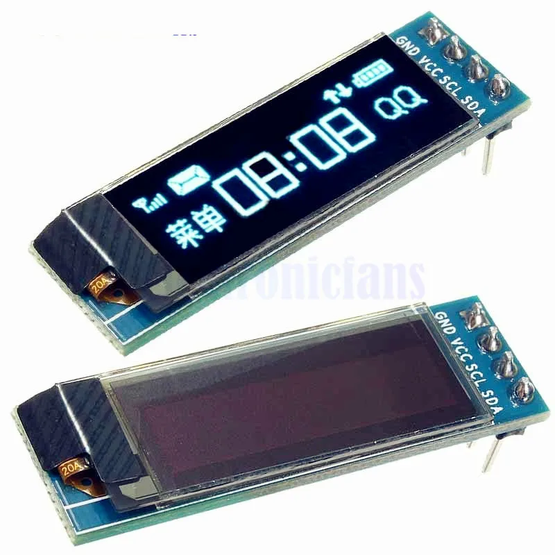 0 91 дюймов 128x32 IIC I2C синий осид ЖК дисплей Дисплей DIY модуль SSD1306 Драйвер IC DC 3 V 5 для