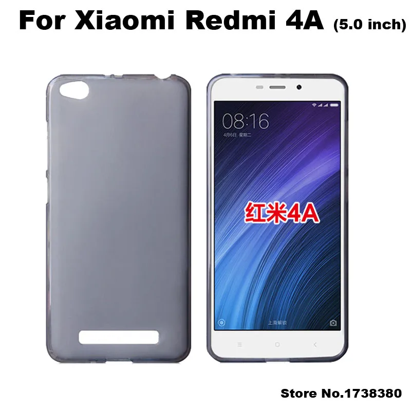 Xiomi Xiaomi Redmi 4A чехол 5 0 дюйма Матовый ТПУ мягкая задняя крышка для телефона Redmi4A