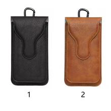 Защитный чехол для хранения телефона бумажник из искусственной кожи вертикальный модный пояс поясная сумка на липучке