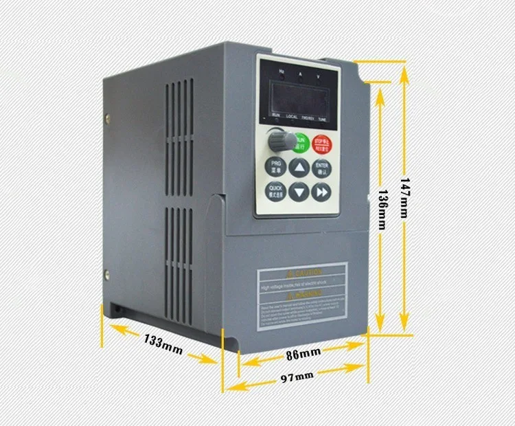 1.5KW 2.2KW 220 В однофазный Входная частота инвертора 9.6A, 220V 3 фазы выход мини-частота приводной преобразователь V8 серии