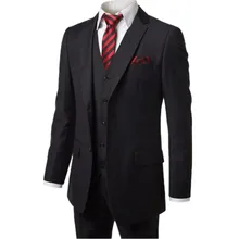 Classic Style Groom Tuxedos Groomsmen Men’s Wedding Prom Suits Bridegroom (Jacket+Pants+Vest)three-piece