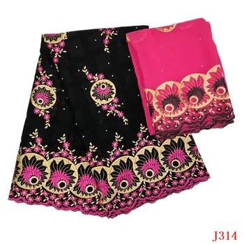 

2019 Newest Design Swiss Voile Lace High Quality Bazin Lace Fabric With Stones African Cotton Lace Fabric For Party DressHA314-1