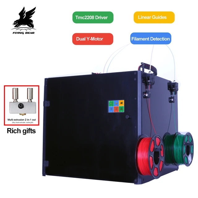 Special Offers New Version Flyingbear Tornado 2 Pro large 3d Printer DIY Full metal Linear rail 3d printer Kit Precision double extruder Special Offers New Version Flyingbear Tornado 2 Pro large 3d Printer DIY Full metal Linear rail 3d printer Kit Precision double extruder