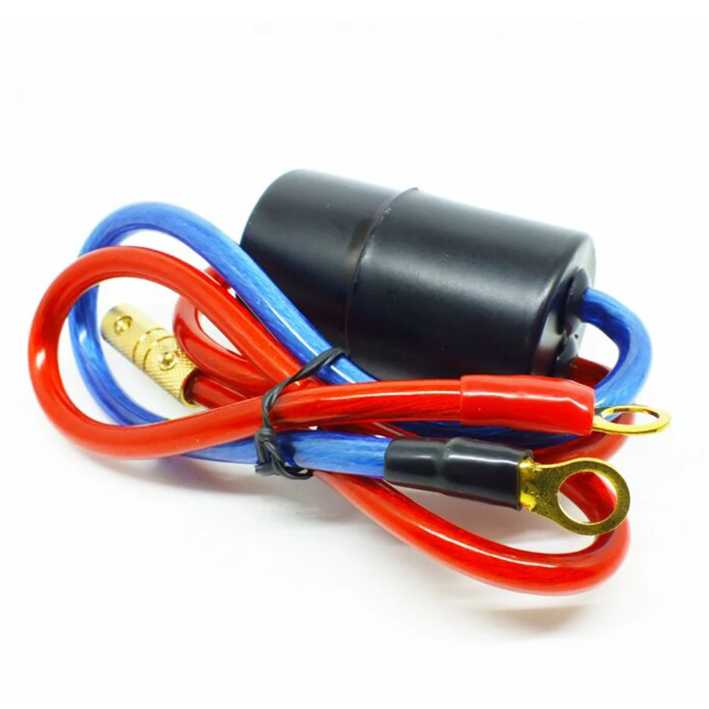 40 Amp In-line Engine Noise Suppressor Filter 12V Blue Red Cable