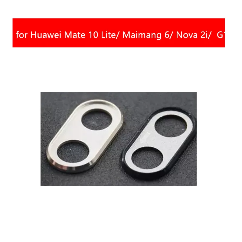 

for Huawei Mate 10 Lite/ Maimang 6/ Nova 2i/G10 Camera Glass Lens Cover Back Rear Camera Glass Lens Frame Holder Repair Parts