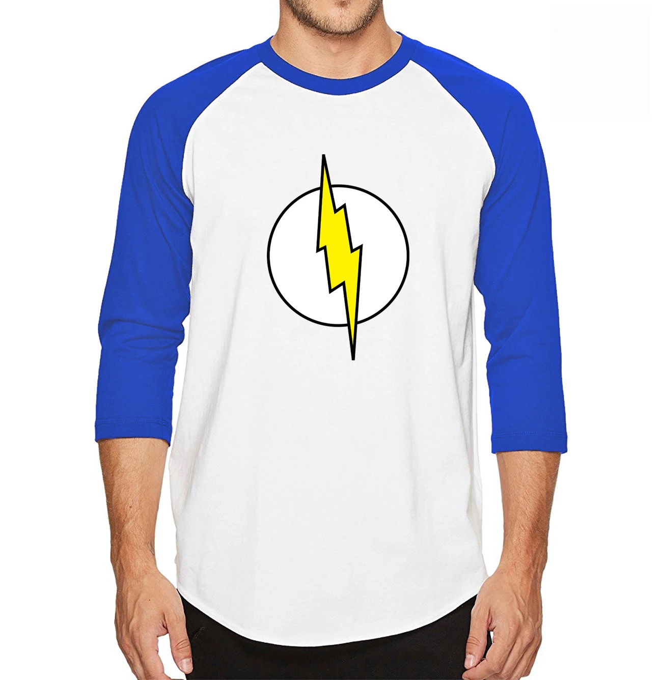 The Big Bang Theory Шелдон Купер флэш три четверти рукав футболка мужская хлопок высокое качество TBBT футболка
