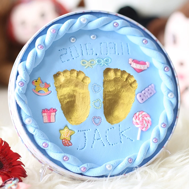 チャーミング赤ちゃん手形フットプリントdiyパッケージ形見ジャム貴重思い出非毒性安全な粘土偉大なベビーシャワーのギフト Diy Clay Clay Diygift Gifts Aliexpress