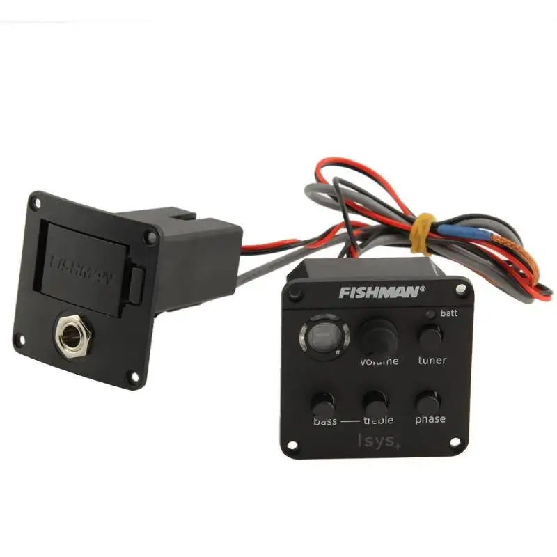 

ISYS+ Acoustic Guitar 4-band EQ Equalizer Onboard Preamp Piezo Pickup Tuner Musical Tools