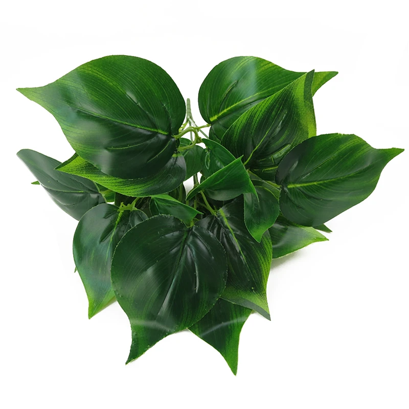 5 веток искусственный сциндапсус Aureus Evergreen Leaf домашний декор имитация