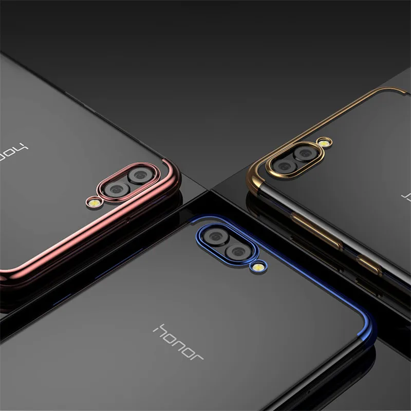 Для huawei honor V10 10 чехол мягкий прозрачный покрытие Задняя накладка чехла из ТПУ для