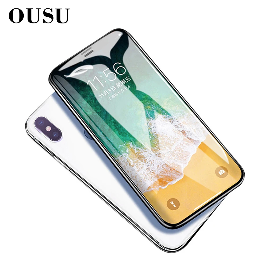OUSU 10D устойчивое к царапинам защитное стекло для iphone XS Max 6s 7 8 plus Закаленное