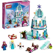 316pcs Friend Elsa’s Ice Castle Building Blocks Sets Princess Anna Olaf Minifigure Bricks toys Compatible Legoe Friends For Girl