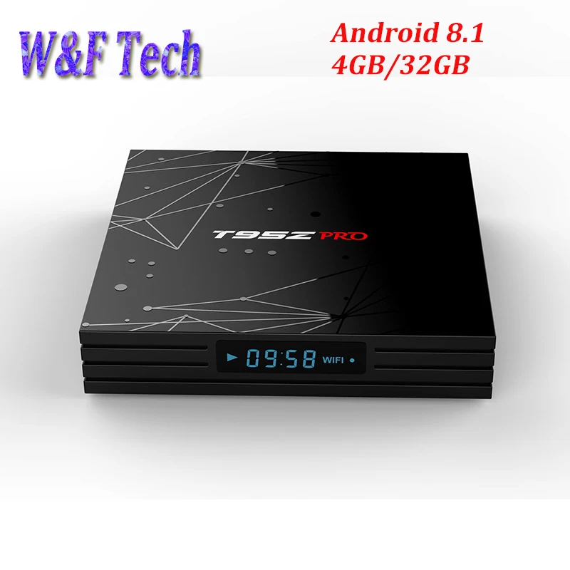 

T95Z PRO Smart Android 8.1 TV BOX Amlogic S905X2 Quad Core BT4.0 H2.65 4K 2.4G WIFI Set-top box 4GB 32GB Media Player