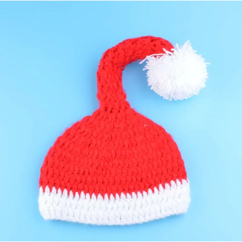 Милый реквизит для фото младенца, новорожденного, Санта Клауса, Рождественская Детская шляпа, обувь, комплект вязания крючком, шляпа, шорты, набор для фотосессии JC028 - Цвет: 5