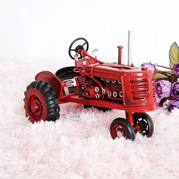 

Alloy Metal Farm Tractor Models Handmade Simulation Cars Tractor Head Model Fashion Showcase Ornaments Decoration