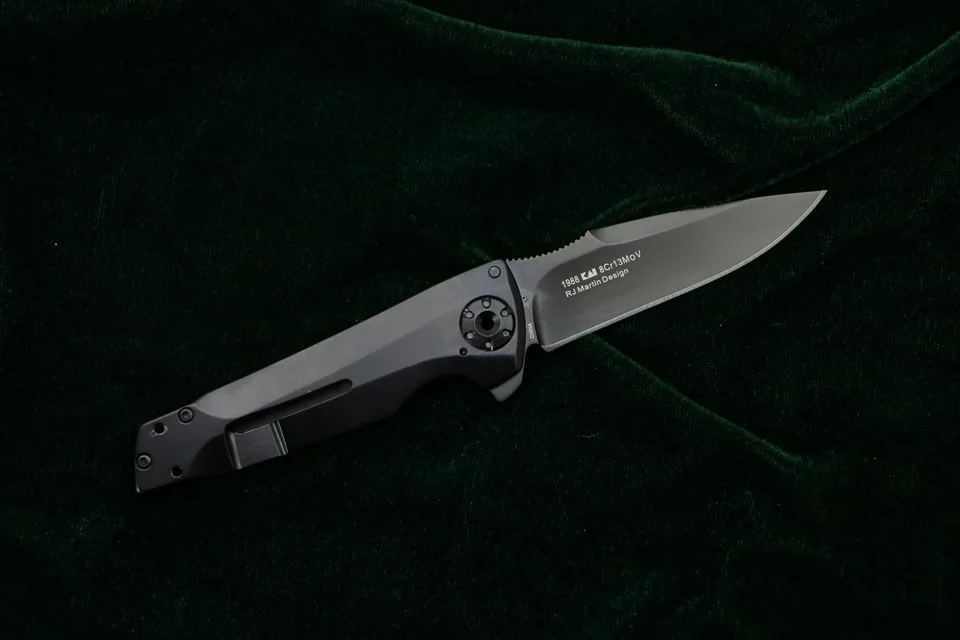 OEM Kershaw 1988 flipper folding knife 8Cr13Mov blade steel handle outdoor camping hunting pocket kitchen fruit knives EDC tools
