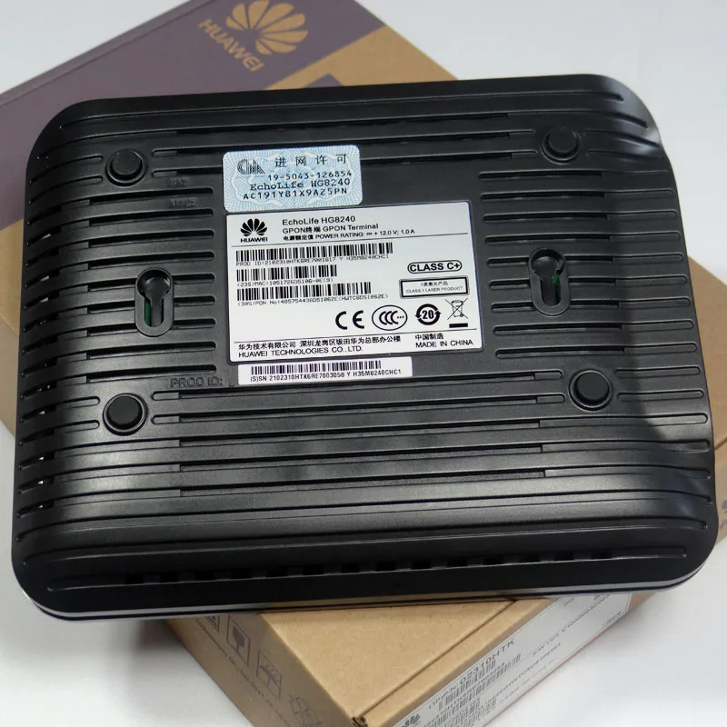 100% оригинальный новый HW HG8240 GPON ONU ONT с 4FE + 2 голосовыми прошивками на английском