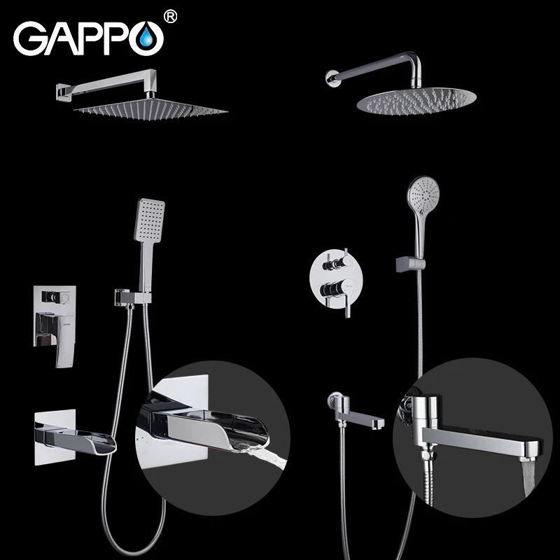 Смеситель для душа GAPPO смеситель ванной комнаты настенный Набор смесителей с