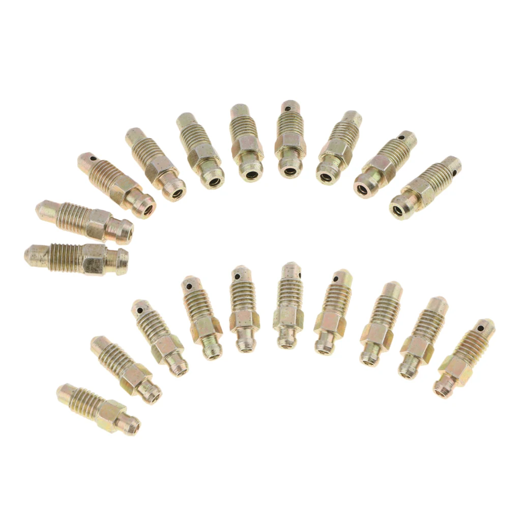 20 Pieces Car Front And Rear Brake Bleeder Screws Brake Bleeder Screws