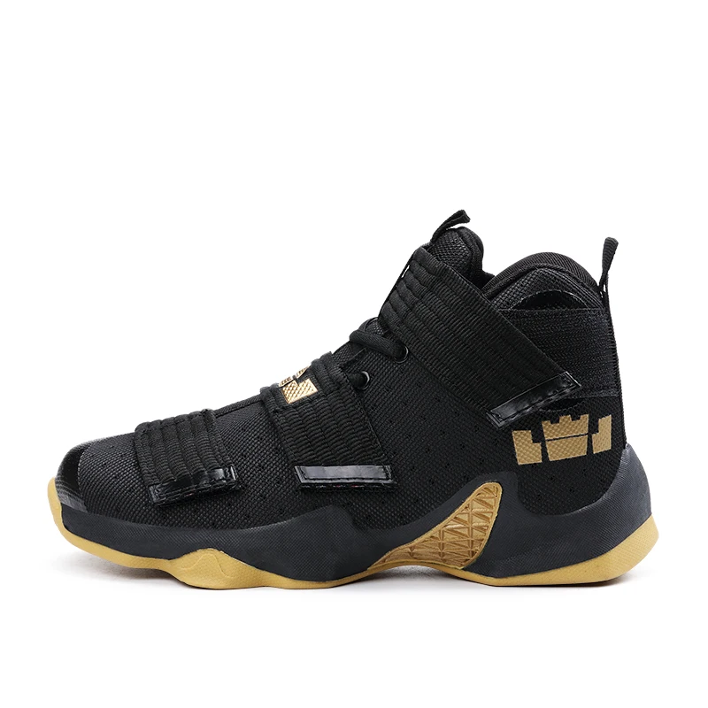 High top Buckle Sports Basketball Shoes boys basketball Sneakers High ...