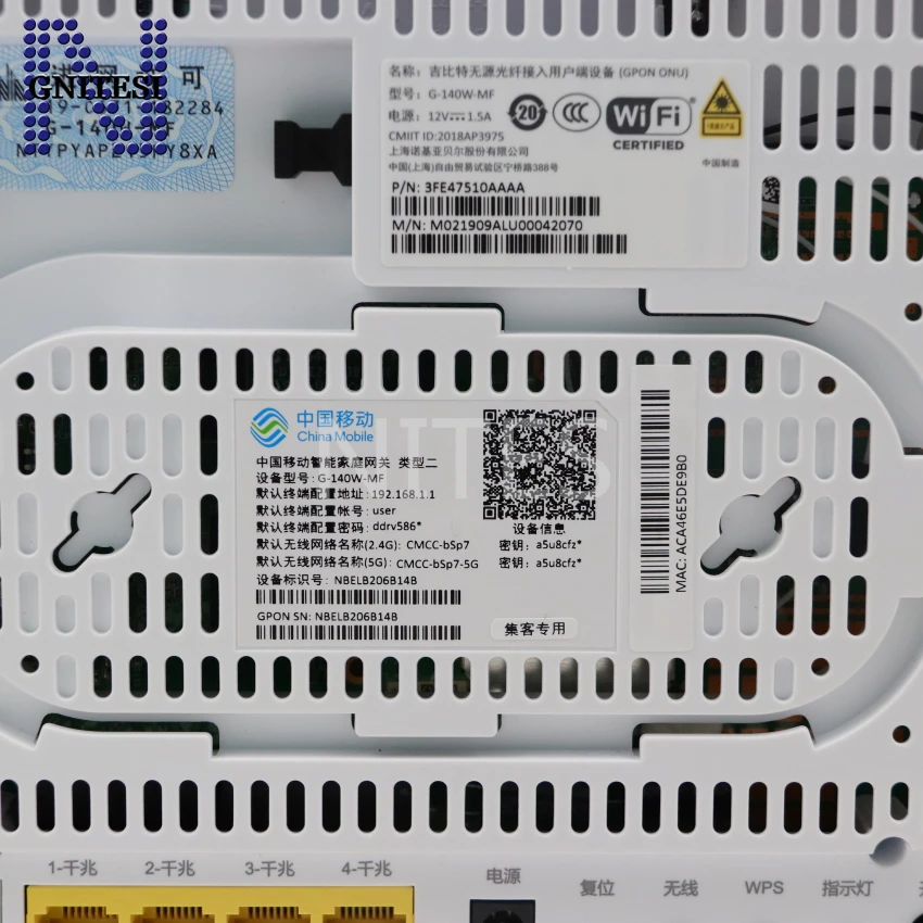 Английский интерфейс G-140W-MF GPON ONU с 4GE LAN, 2,4G& 5G, двухдиапазонный wifi как HS8145V HS8546V