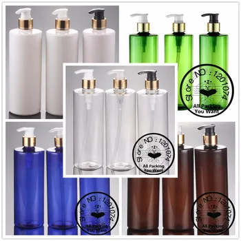 

500ml pretty colors PET bottle with aluminum pump.for lotion/hand wash/Shampoo/moisturizer/facial water PET container