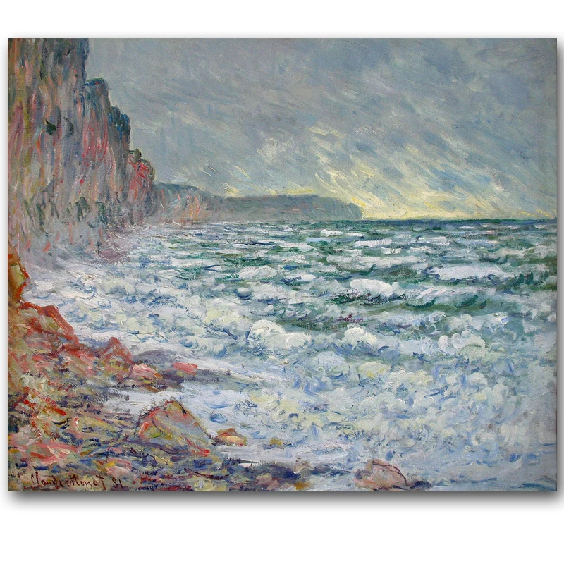 

Impressionist Claude Monet oil painting Seascape and Landscape Oil Painting home decoration wall art printed on canvas Unframed