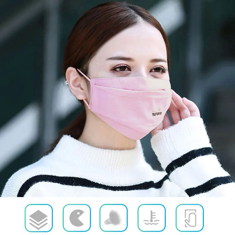 

1Pcs Fashion 3 Layer Anti Dust Face Mouth Cover Mask Respirator - Dustproof Anti-bacterial Washable - Reusable Comfy Masks