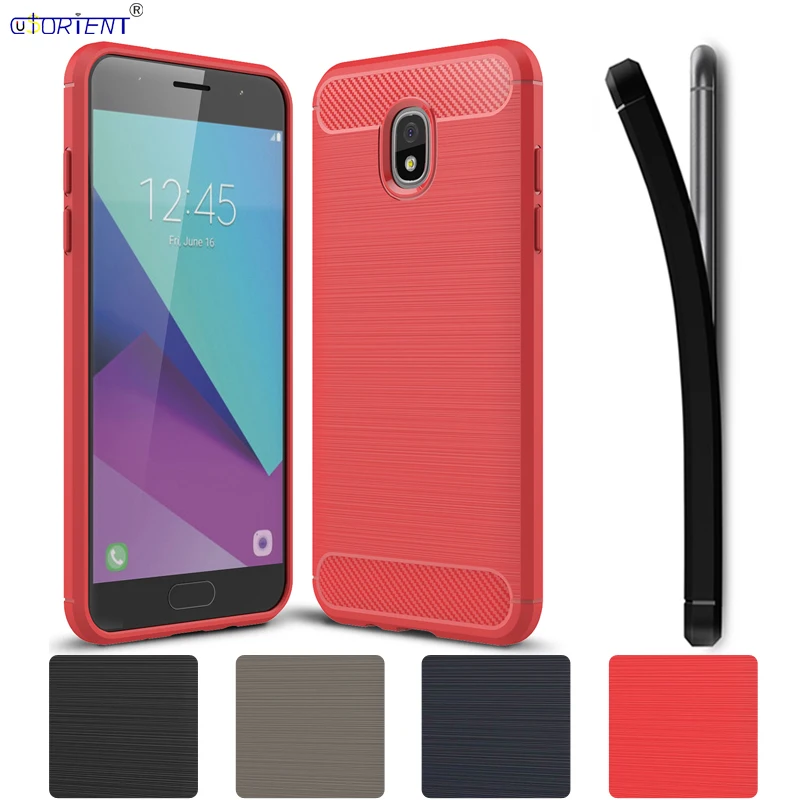 

For Samsung Galaxy J7 Star J7 Refine 2018 Wide3 Soft TPU Case J7 V 32GB J737 SM-J737U Carbon Fiber Phone Cover J737U Funda Coque