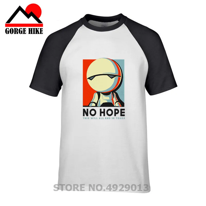 Мужская футболка Funny No Hope с надписью Marvin The Paranoid на Android принтом itchhiker's Guide To