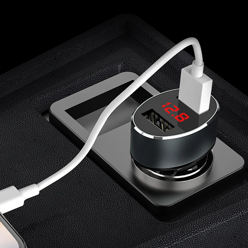 hoco автомобильное зарядное устройство usb адаптер 12 24 вольт портативный юсб