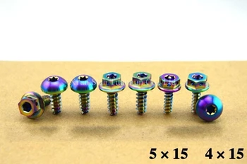 

Titanium TC4 Motorcycle Tapping Screws Bolts M4 15 / M5 15 Button Head & Flange Head for Option