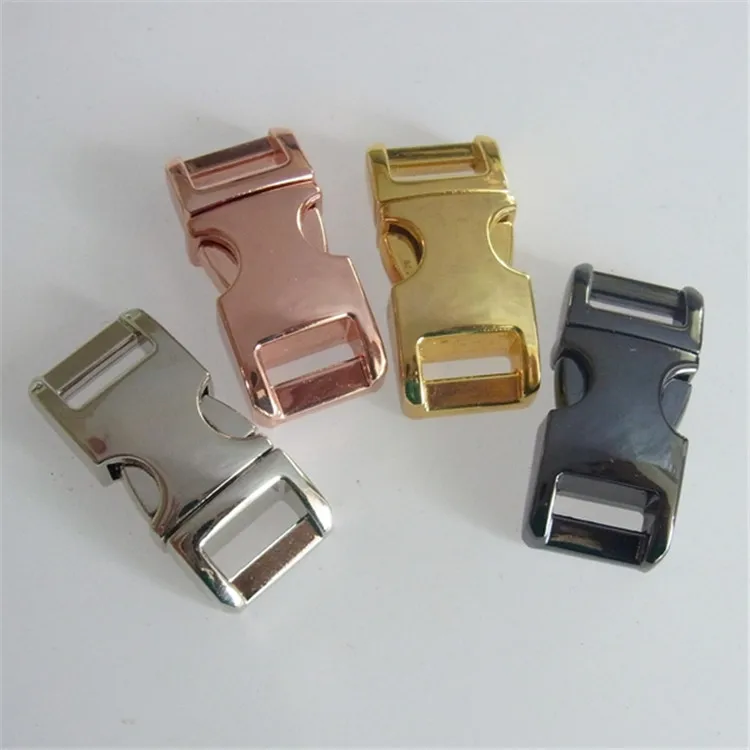 3/8'' inch colored metal paracord buckles/metal quick release buckle