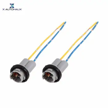 

X Autohaux DC 12V T10 Car Light Socket Adapter Bulb Wire Harness Extension Connector 2pcs