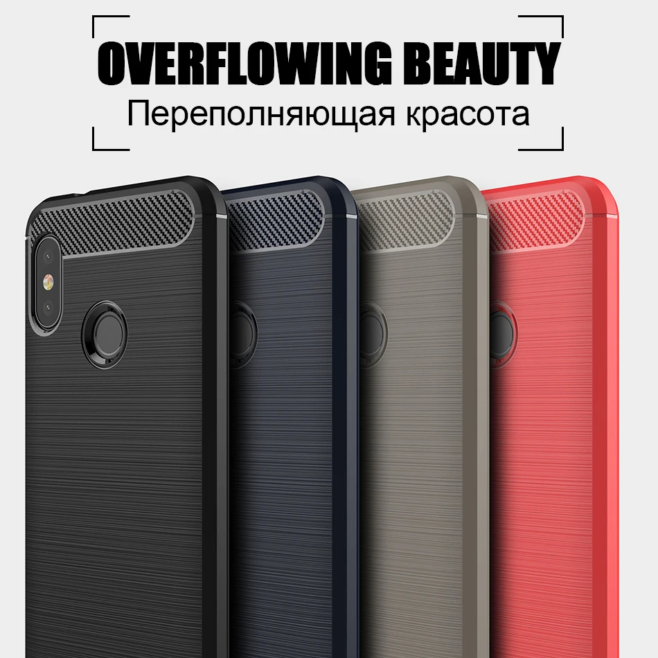 TOMKAS Carbon Fiber Phone Case For Xiaomi Redmi 6 Pro TPU Soft Case For Xiaomi Redmi 6 6A Silicone Cover Coque Fundas Carcasa    (8)