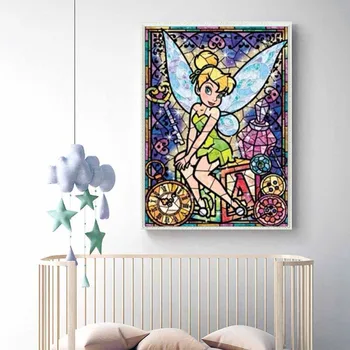 

5d diamond painting cartoon full round drill Beautiful fairy diy mosaic diamond embroidery cross stitch kit home decor art