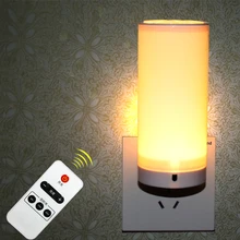 Яркий светодиодный ночник с дистанционным управлением, регулируемый светильник светодиодный энергосберегающий светильник для детской спальни