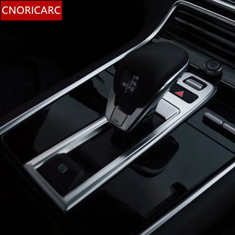 

CNORICARC Middle Console Gear Shift Sequins Trim Decals for Porsche Panamera 971 2017 2018 Aluminium alloy Car interior frame