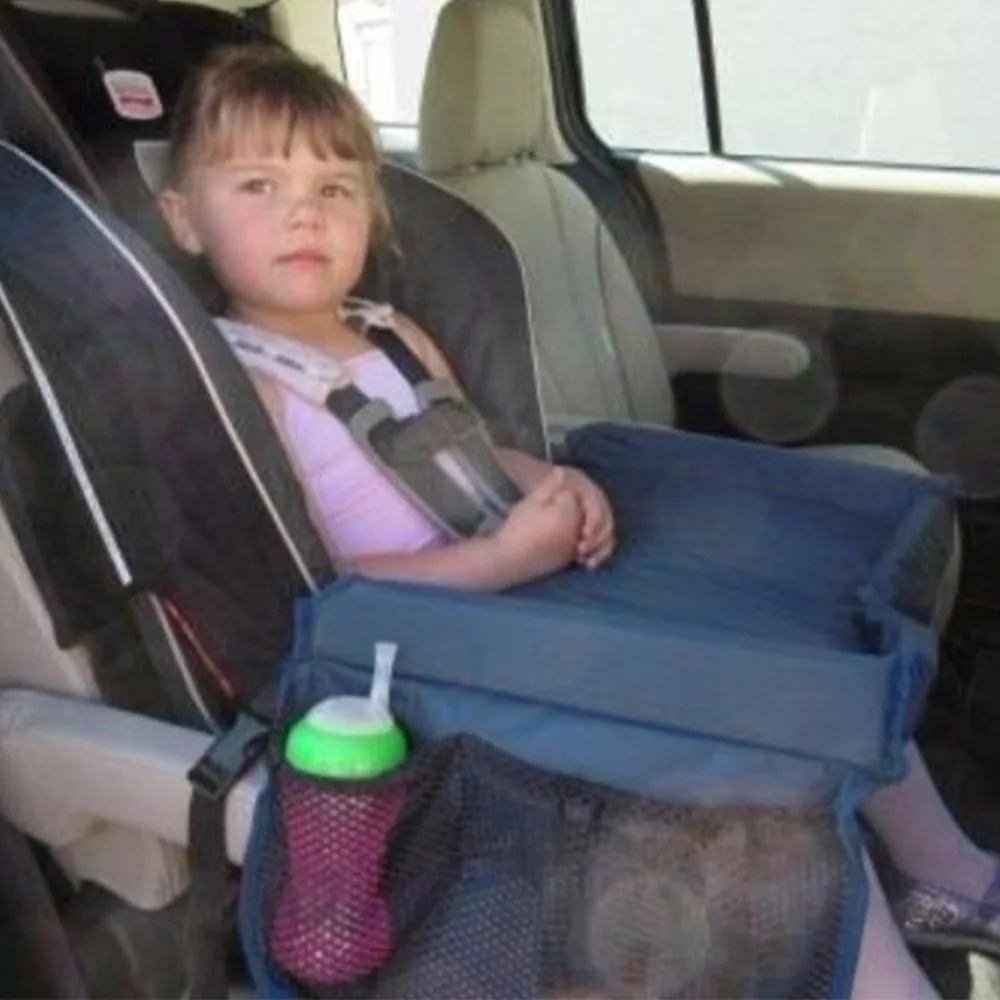 New Child Car Seat Tray Waterproof Storage Children Toy Holder Tray Desk Infant Stroller Board