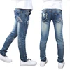 Girls pants full-length Jeans girls kids trousers embroidery jeans denim casual pants 5-14Y children pants outwear free shipping 1